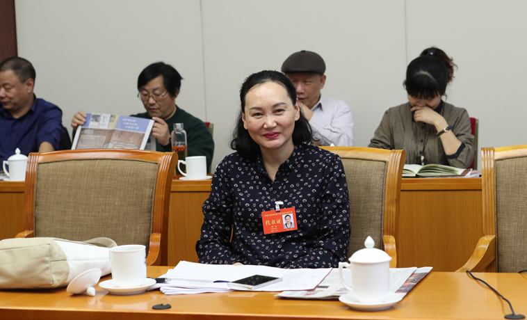 12月1日，邵麗主持河南、湖北團分組學習討論。