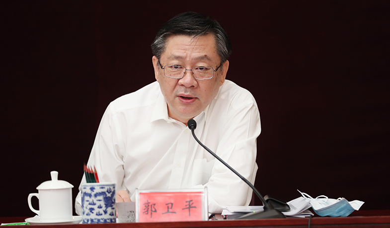 8月12日，郭衛(wèi)平在第十二屆駿馬獎(jiǎng)評(píng)獎(jiǎng)委員會(huì)第一次全體會(huì)上講話