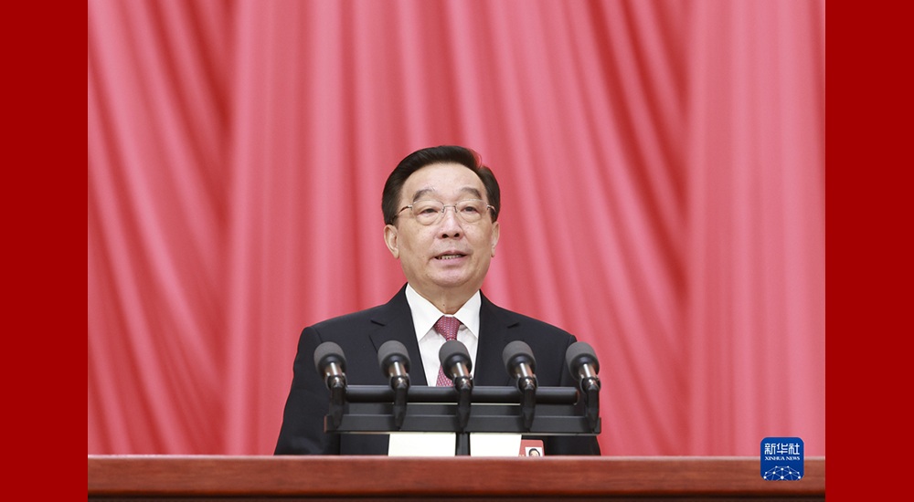 3月5日，第十四屆全國(guó)人民代表大會(huì)第一次會(huì)議在北京人民大會(huì)堂開幕。王晨作關(guān)于立法法修正草案的說(shuō)明。