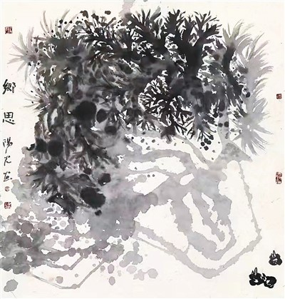 鄉(xiāng)思（中國畫）  　　陽 光