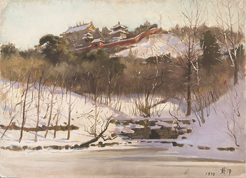萬(wàn)壽春雪（布面油畫(huà) 1979年） 戴澤 作