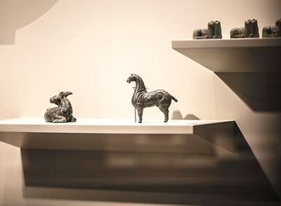 展廳一角。  　　清華大學藝術博物館供圖