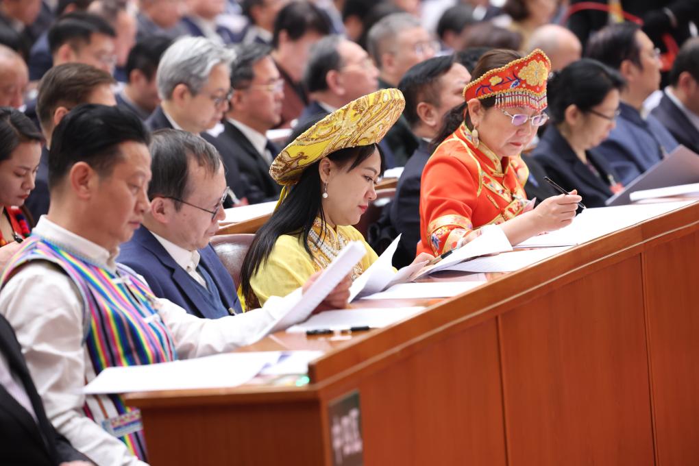 3月4日，中國人民政治協(xié)商會議第十四屆全國委員會第二次會議在北京人民大會堂開幕。新華社記者 龐興雷 攝