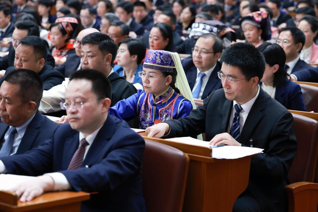 3月11日，第十四屆全國人民代表大會(huì)第二次會(huì)議在北京人民大會(huì)堂舉行閉幕會(huì)。新華社記者 王曄 攝