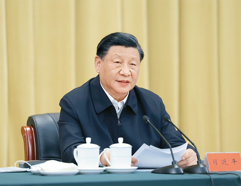 2023年6月2日，中共中央總書記、國家主席、中央軍委主席習近平在北京出席文化傳承發(fā)展座談會并發(fā)表重要講話。 新華社記者 鞠鵬/攝